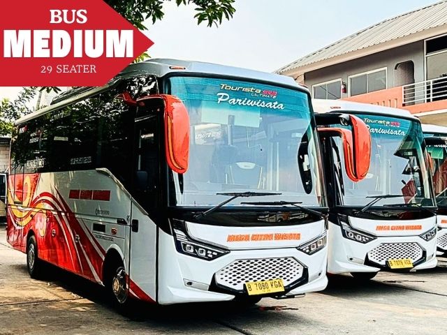 Bus Pariwisata Medium 29 Seats Megacitra wisata