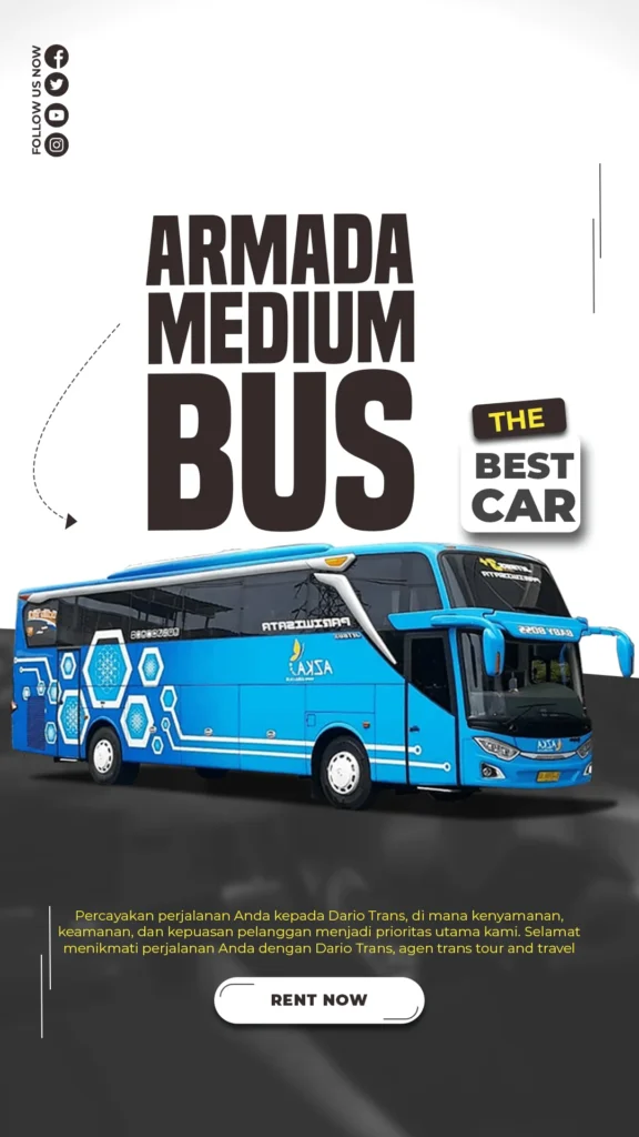 Jenis Armada yang Tersedia dalam Layanan Sewa Bus Pariwisata Malang