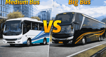 Medium bus vs Big bus medium bus vs big bus